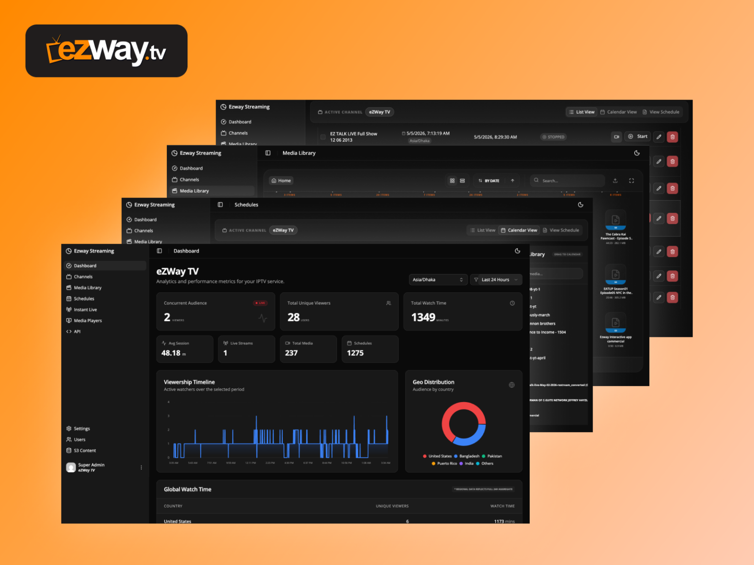 eZWay TV – Live Streaming Platform