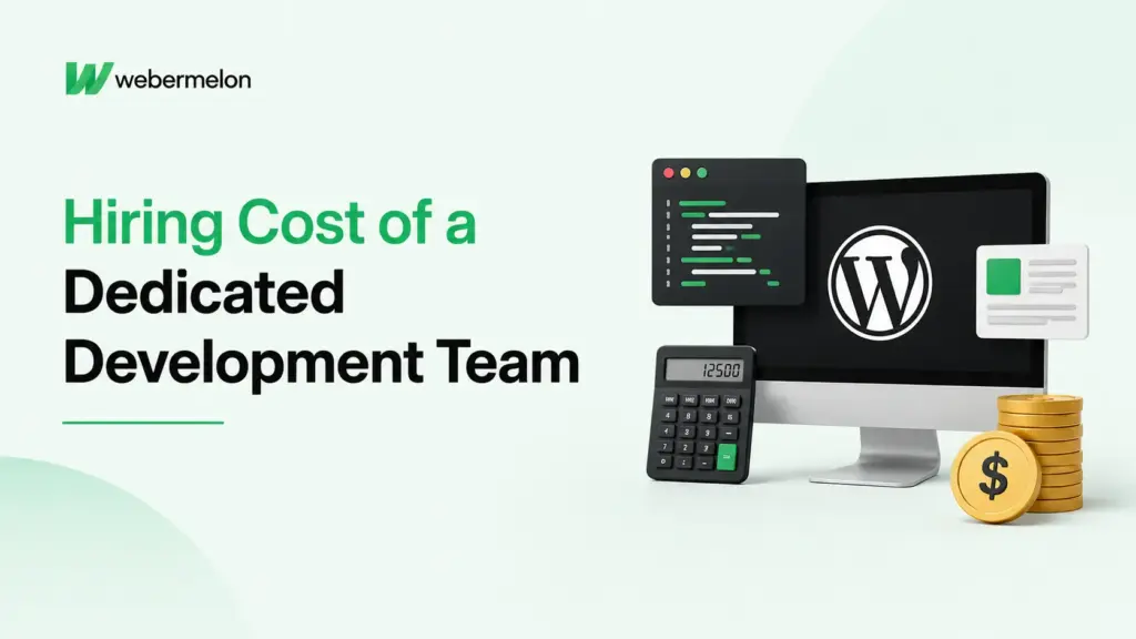 this image contain overlay text How Much Does It Cost to Hire a Dedicated Development Team